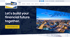 Desktop Screenshot of customwealthmanagement.com